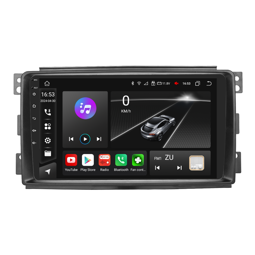 Navigatie Mercedes Benz Smart (2005-2010) cu Android, 8GB RAM 128GB ROM, cu SLOT SIM 4G, DSP, ecran 9 Inch, Carplay si Android Auto [5]