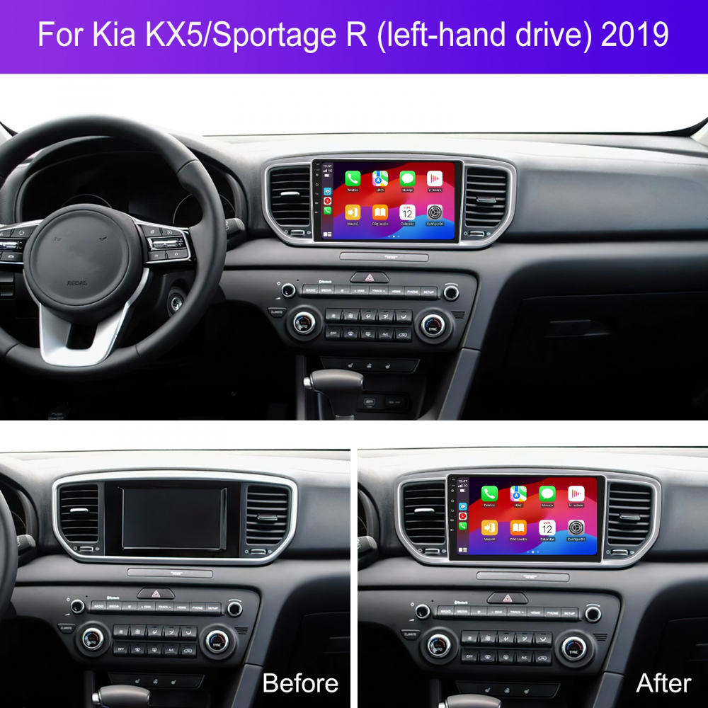 Navigatie Kia KX5/Sportage R 2019 cu Android, 2GB RAM 32GB ROM, DSP, ecran 9 Inch, Carplay si Android Auto [4]