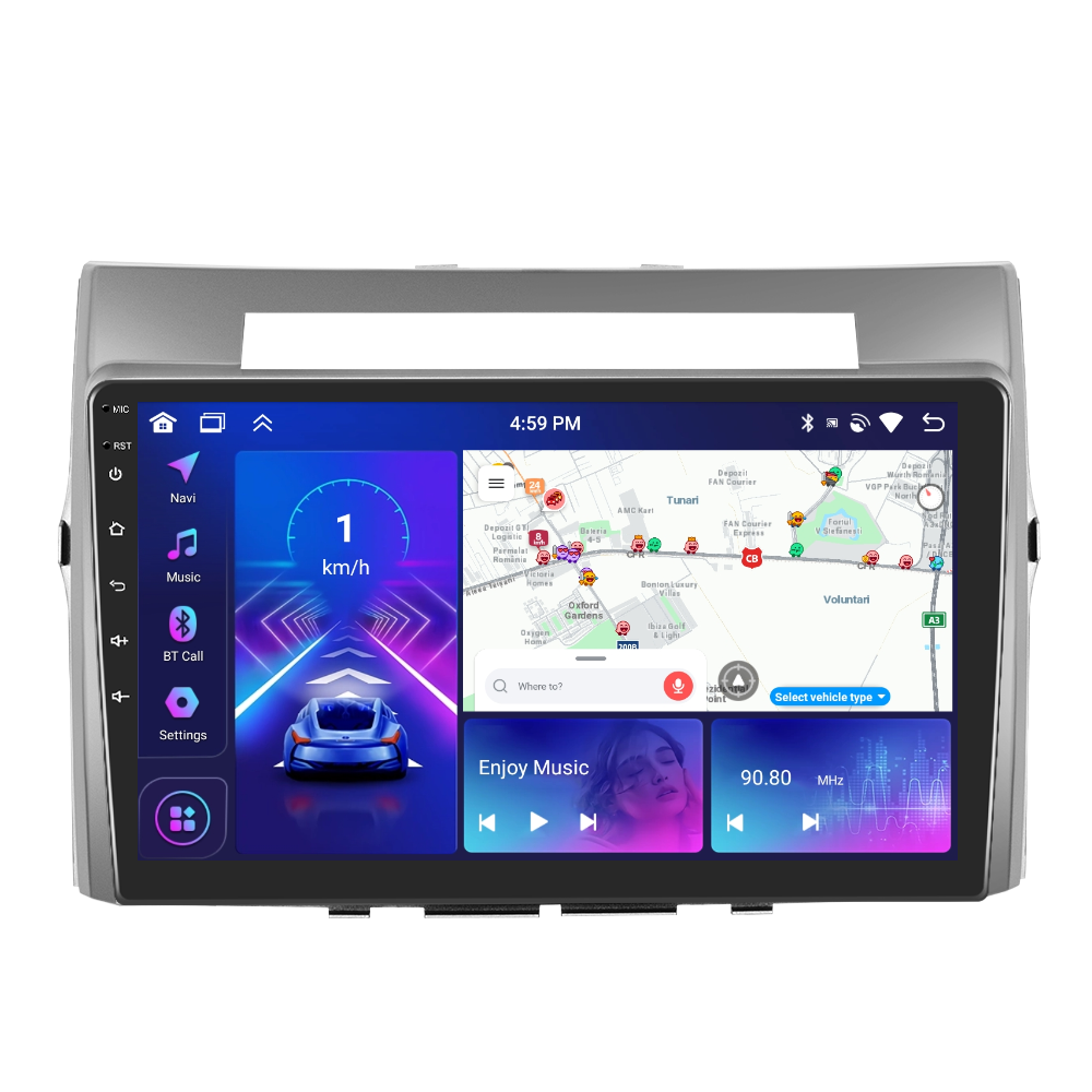 Navigație Toyota Verso (2004-2009) cu Android, 4GB RAM 64GB ROM, DSP, ecran 9 Inch, Carplay si Android Auto [1]