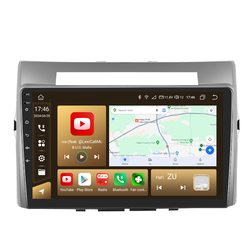 Navigație Toyota Verso (2004-2009) cu Android, 8GB RAM 128GB ROM, cu SLOT SIM 4G, DSP, ecran 9 Inch, Carplay si Android Auto [3]