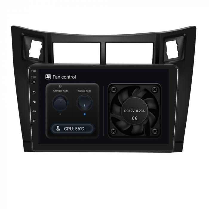 Navigatie Toyota Yaris (2006-2011), Android 12, 8GB RAM 128GB,SLOT SI 4G. DSP, Carplay si Android auto, ecran 9 inch [10]
