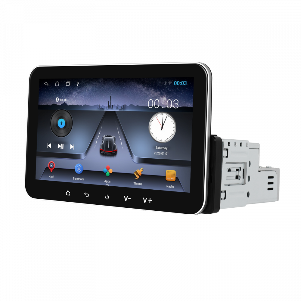 Navigatie Universala 1DIN, 2+32GB, Android 15, CarPlay si Android Auto, Topway, USB, Bluetooth ecran 7 inch negru [10]