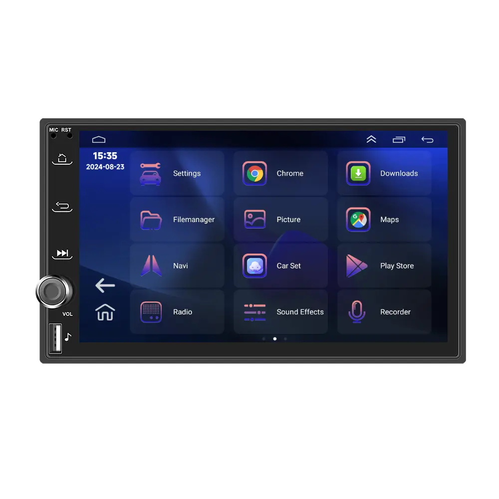 Navigatie Universala 2DIN, 2GB RAM, CarPlay si Android Auto wifi, USB Frontal, DSP, ecran de 7 inch [7]