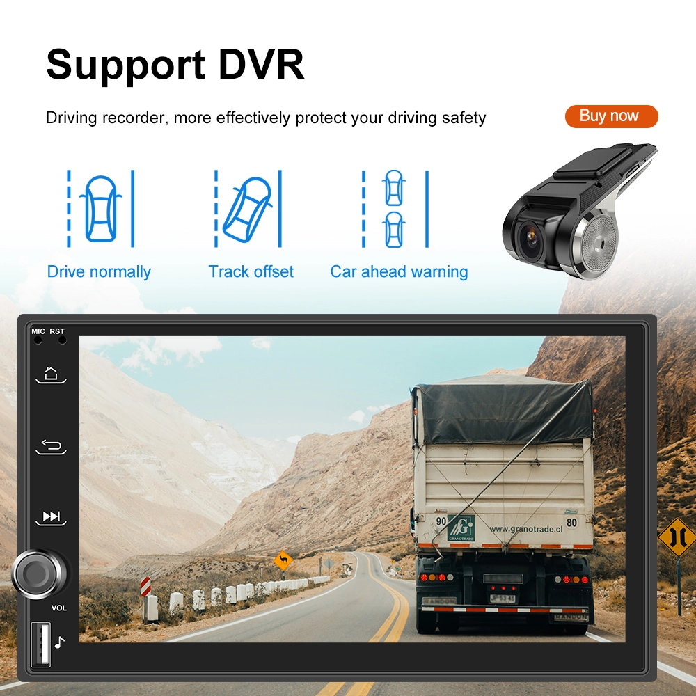 Navigatie Universala 2DIN, 2GB RAM, CarPlay si Android Auto wifi, USB Frontal, DSP, ecran de 7 inch [10]