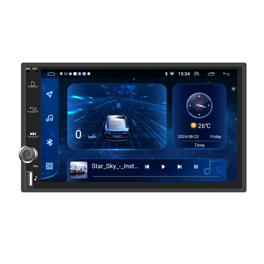 Navigatie Universala 2DIN, 2GB RAM, CarPlay si Android Auto wifi, USB Frontal, DSP, ecran de 7 inch [11]