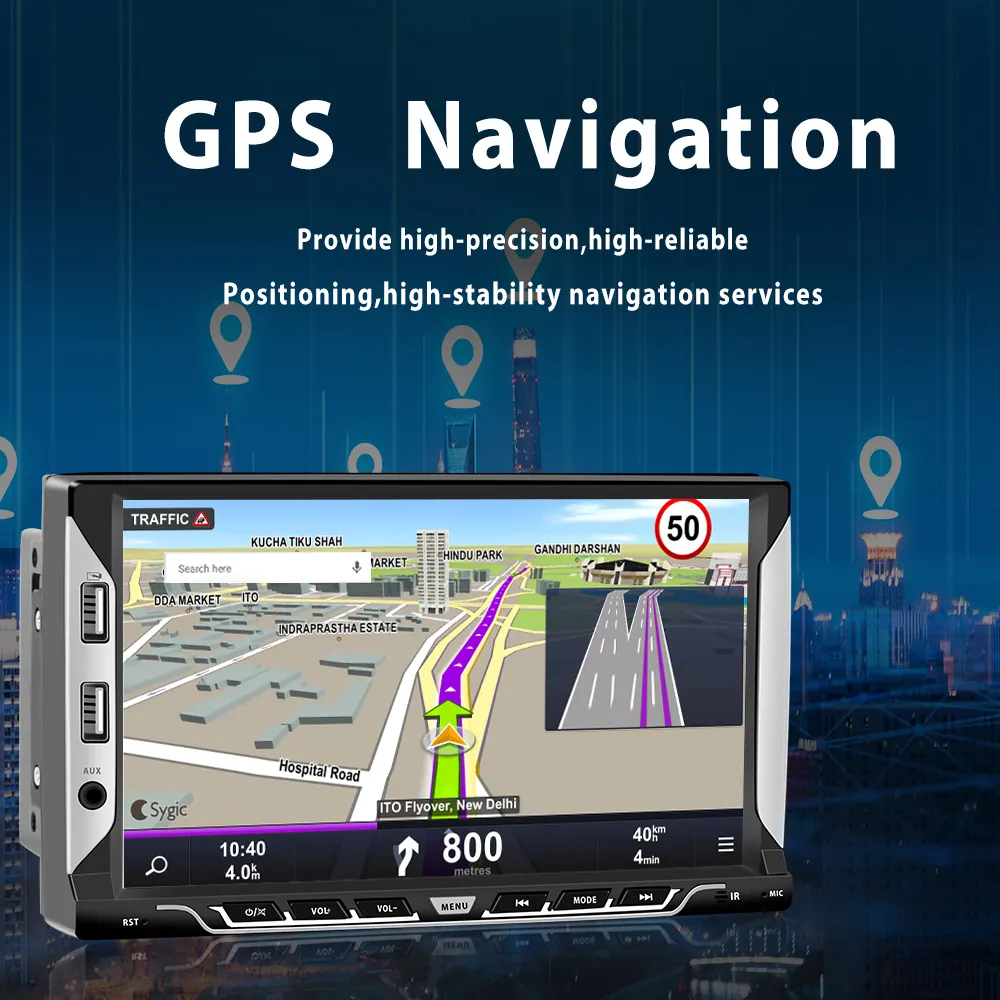 Navigatie universala Android 11, 2DIN, Bluetooth, wifi, USB,Waze, Youtube [6]