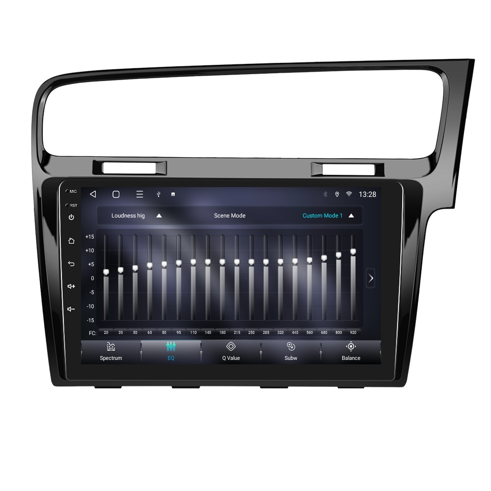 Navigatie Volkswagen Golf 7 (2012-2020) Android 12, 4GB RAM 64GB ROM, DSP, SIM 4G, CarPlay si Android Auto Wi-fi, Youtube, Waze, ecran HD 10.1 Inch - NEGRU [10]