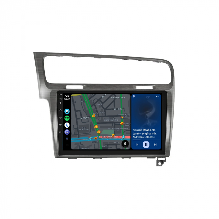 Navigatie Volkswagen Golf 7 (2012-2020) Android 12, 4GB RAM 64GB ROM, DSP, SIM4G, CarPlay si Android Auto Wi-fi, Youtube, Waze, ecran HD 10.1 Inch [6]