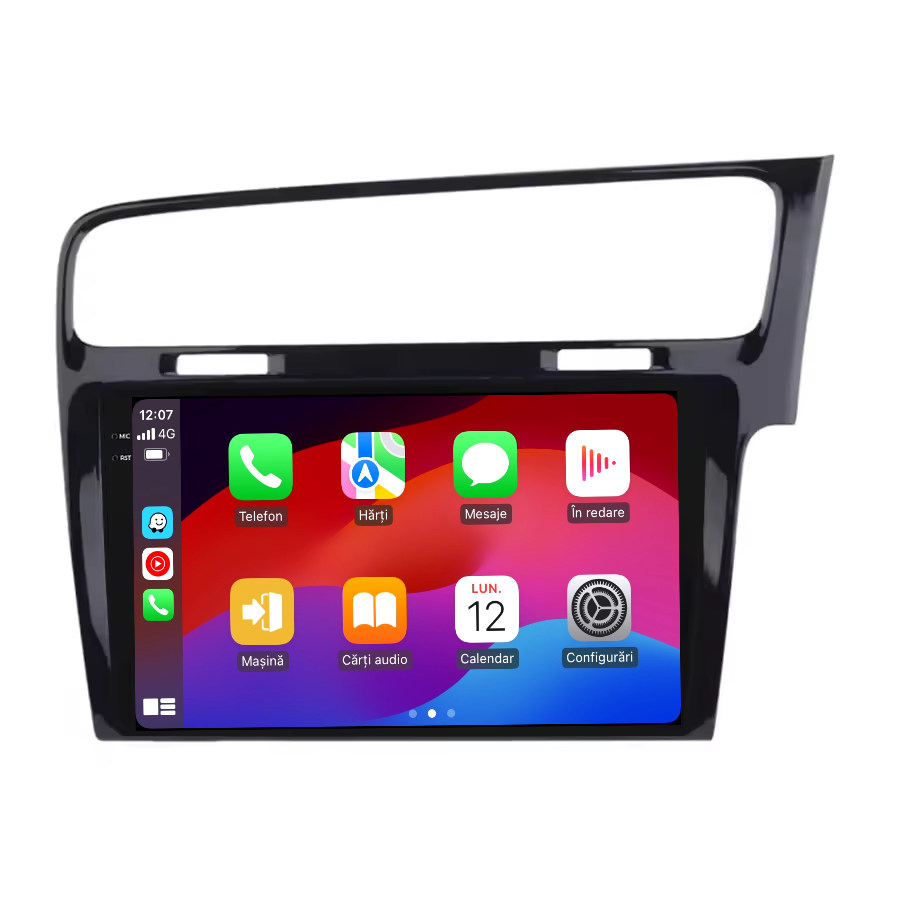 Navigatie Volkswagen Golf 7 (2012-2020) Android 14, 12GB RAM, 256GB ROM, Ecran 10.33 inch 2K QLED, Ramă Neagră [3]