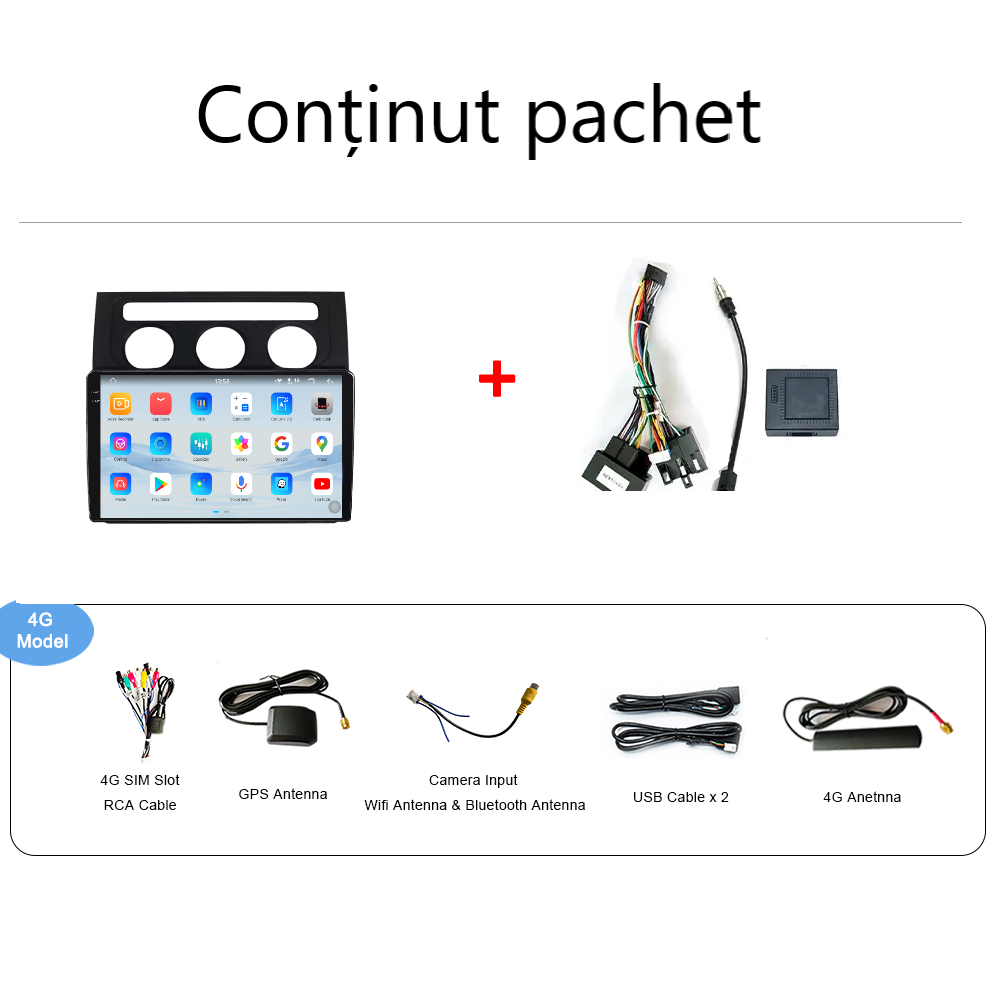 Navigatie Volkswagen Touran (2004-2008) Android 14, 12GB RAM, 256GB ROM, Ecran 10.33 inch 2K QLED [5]