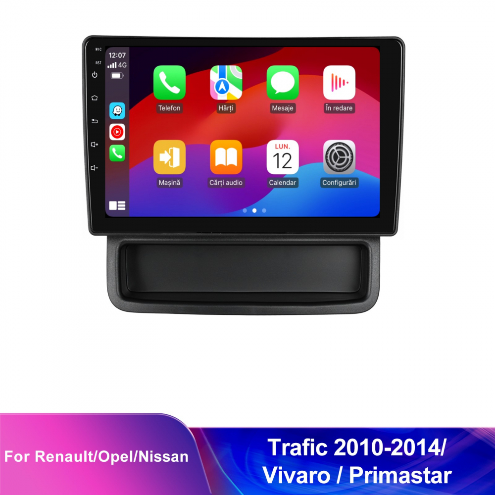 Navigatie Renault Trafic,Opel Vivaro,Nissan Primastar (2010-2014) cu Android, 2GB RAM 32GB ROM, DSP, ecran 10,1 Inch, Carplay si Android Auto [6]