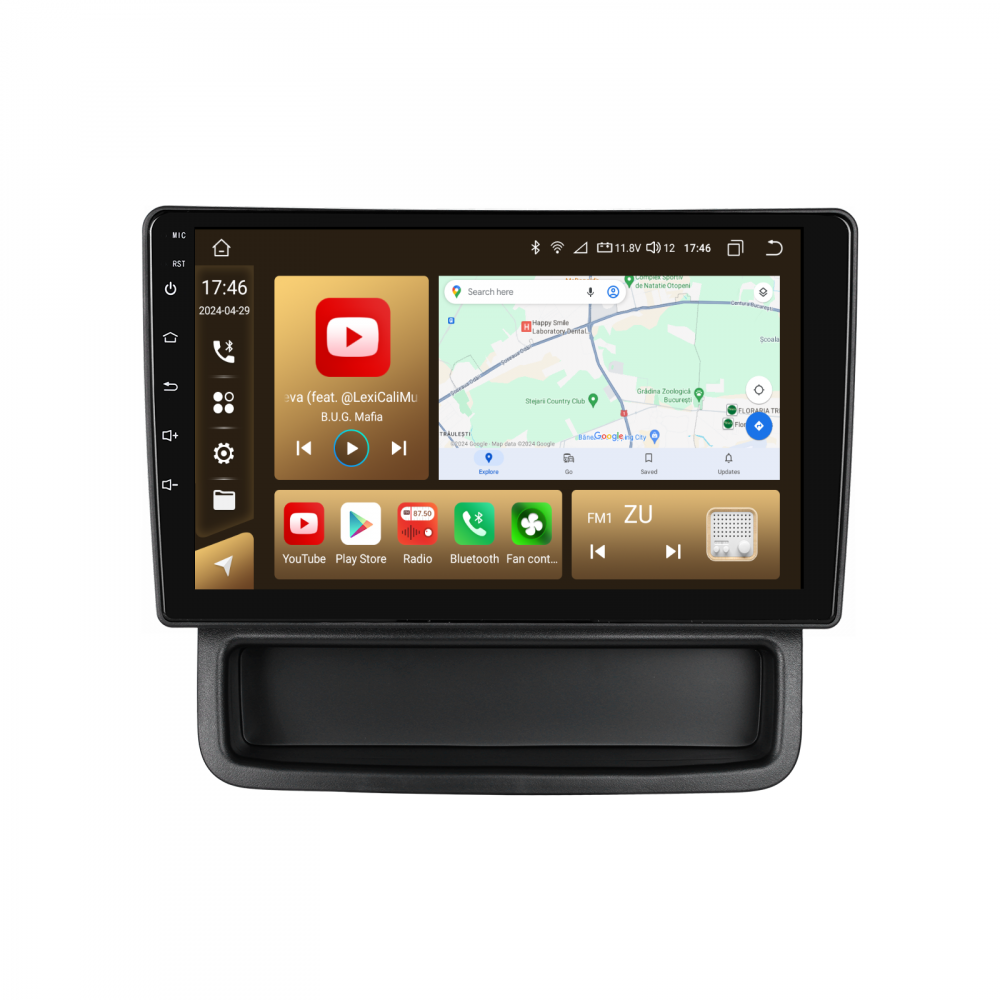 Navigatie Renault Trafic,Opel Vivaro,Nissan Primastar (2010-2014) cu Android, 8GB RAM 128GB ROM, cu SLOT SIM 4G, DSP, ecran 10,1 Inch, Carplay si Android Auto [1]