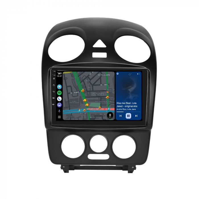 Navigatie Volkswagen New Beetle (2004-2010), Android 12, 4GB RAM 64GB, SLOT SIM 4G, DSP, Carplay si Android auto, ecran 9 inch [4]