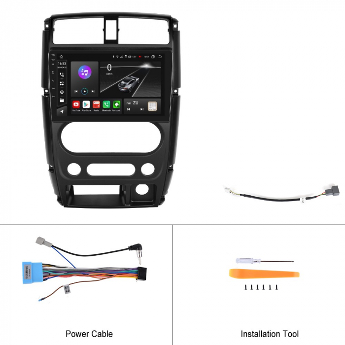 Navigatie Suzuki Jimny (2005-2018), Android 12, 8GB RAM 128GB, SLOT SIM 4G, DSP, Carplay si Android auto, ecran 9 inch [10]