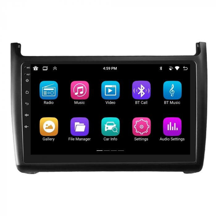Navigatie Volkswagen POLO (2011-2016), Android 12, 4GB RAM 64GB ROM, 2.0 OCTA CORE, DSP, CarPlay si Android Auto, ecran 9 Inch [9]