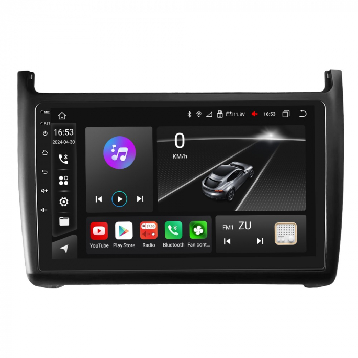 Navigatie Volkswagen POLO (2011-2016), Android 8GB RAM 128GB ROM, SIM 4G, DSP, CarPlay wireless si Android Auto, ecran HD 9 Inch [4]