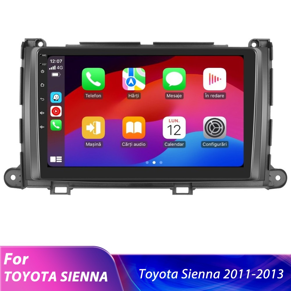 Navigatie Toyota Sienna (2011-2013) cu Android, 2GB RAM 32GB ROM, DSP, ecran 9 Inch, Carplay si Android Auto [8]
