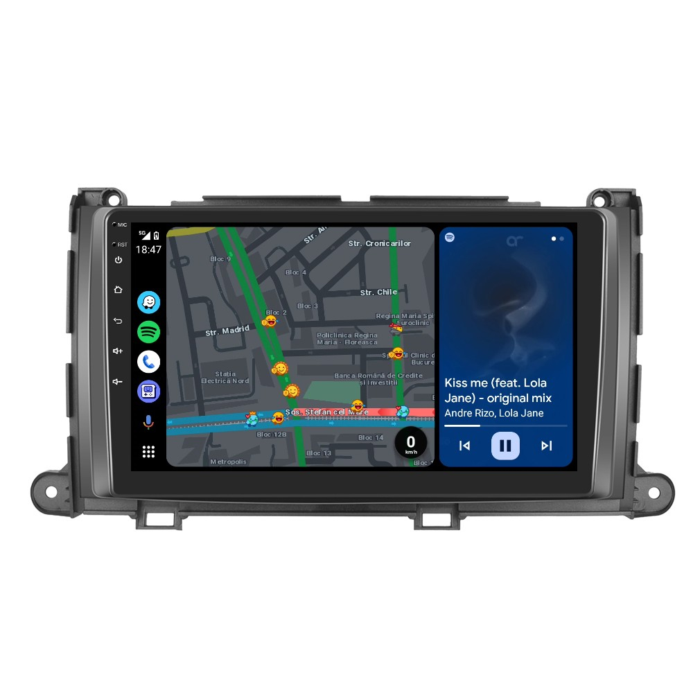 Navigatie Toyota Sienna (2011-2013) cu Android, 2GB RAM 32GB ROM, DSP, ecran 9 Inch, Carplay si Android Auto [5]
