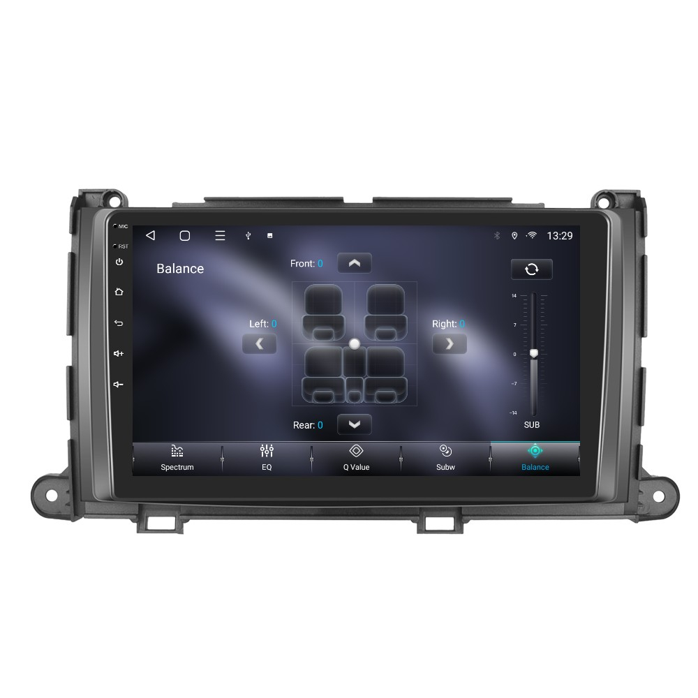 Navigatie Toyota Sienna (2011-2013) cu Android, 4GB RAM 64GB ROM, cu SLOT SIM 4G, DSP, ecran 9 Inch, Carplay si Android Auto [9]