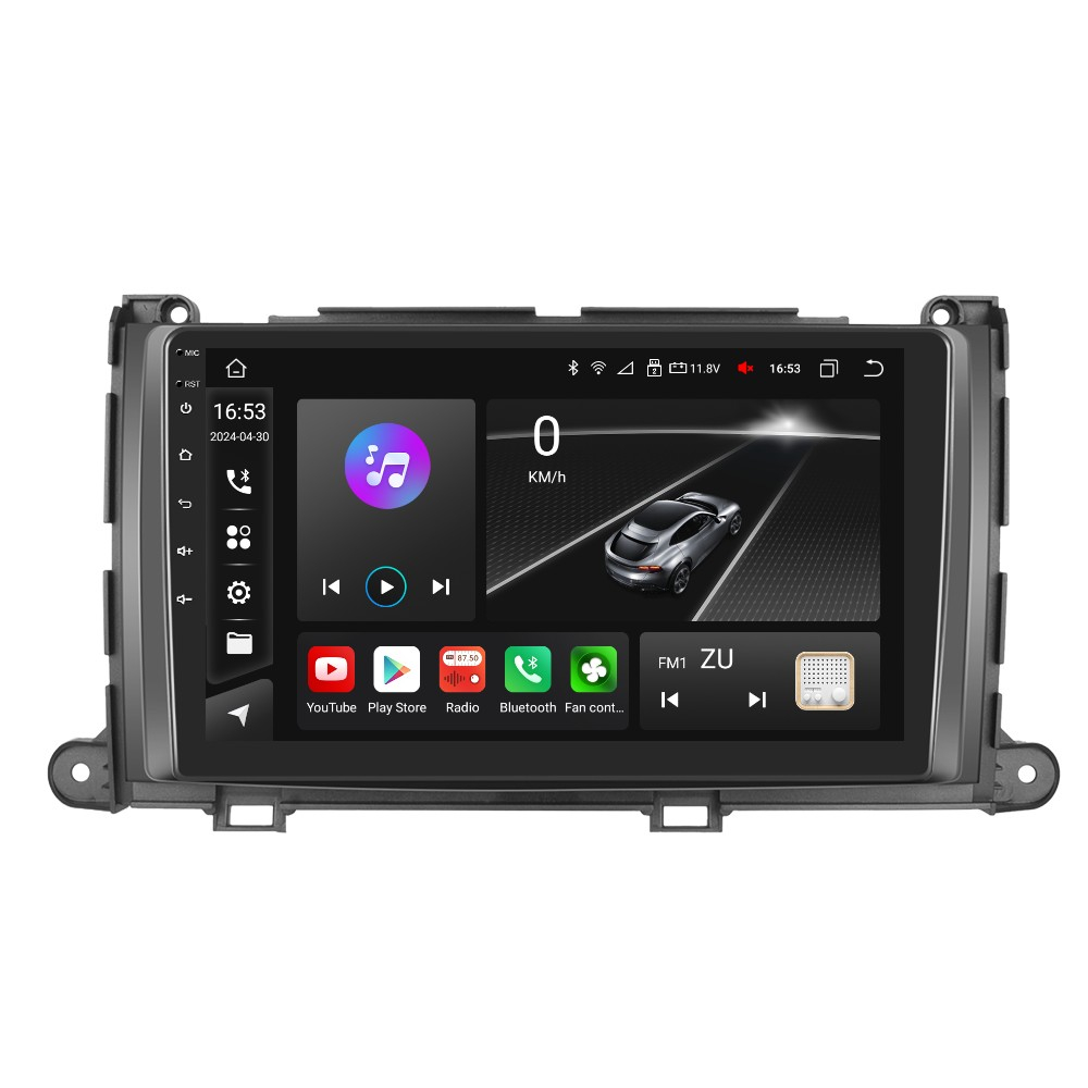 Navigatie Toyota Sienna (2011-2013) cu Android, 8GB RAM 128GB ROM, cu SLOT SIM 4G, DSP, ecran 9 Inch, Carplay si Android Auto [5]