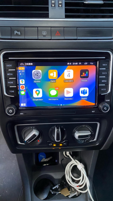 Navigatie Android 11, Carplay, 2GB RAM 32GB ROM, Ecran de 7 Inch, dedicata Golf 5, Golf 6, Jetta, Passat B6, CC, B7, Polo, Tiguan, Touran, Skoda, Seat [8]