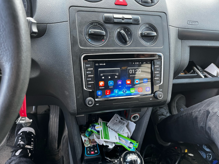 Navigatie Volkswagen|Skoda|Seat cu Android 13, CarPlay si Android Auto, dedicata Golf 5, Golf 6, Jetta, Passat B6, CC, B7, Polo, Tiguan, Touran, Skoda, Seat ecran 7 inch [13]