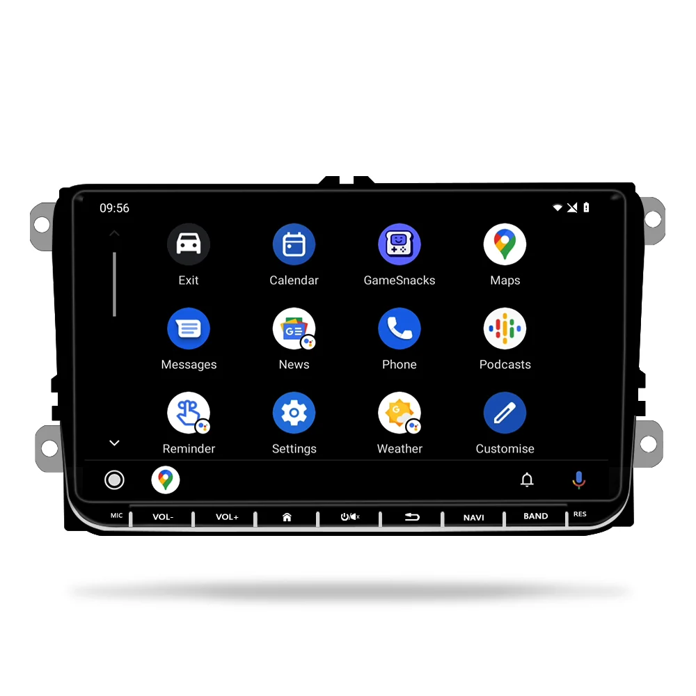 Navigatie Volkswagen|Skoda|Seat cu Android 12, 2GB RAM 32GB ROM, DSP, CarPlay si Android Auto, Ecran de 9 Inch, dedicata Golf 5, Golf 6, Jetta, Passat B6, CC, B7, Polo, Tiguan, Touran, Skoda, Seat [3]