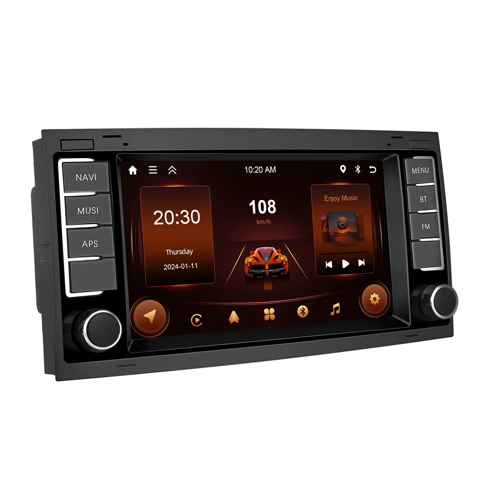 Navigatie Volkswagen Touareg (2002-2011) cu Android 13 ,2GB ROM 64GB, RDS, CarPlay si Android Auto, ecran 7 inch [4]