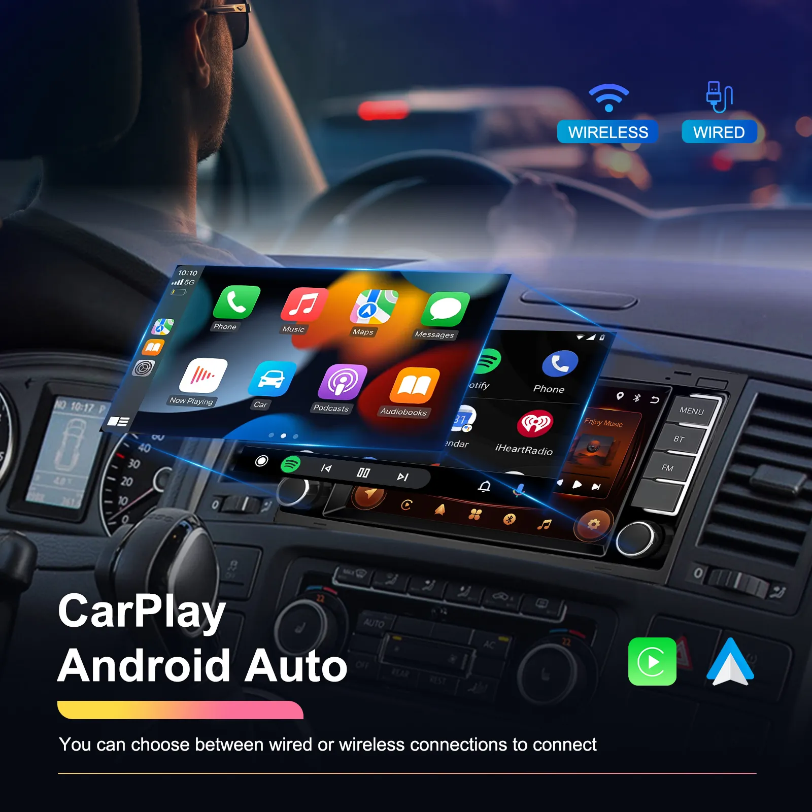 Navigatie Volkswagen Touareg (2002-2011) cu Android 13 ,2GB ROM 64GB, RDS, CarPlay si Android Auto, ecran 7 inch [6]