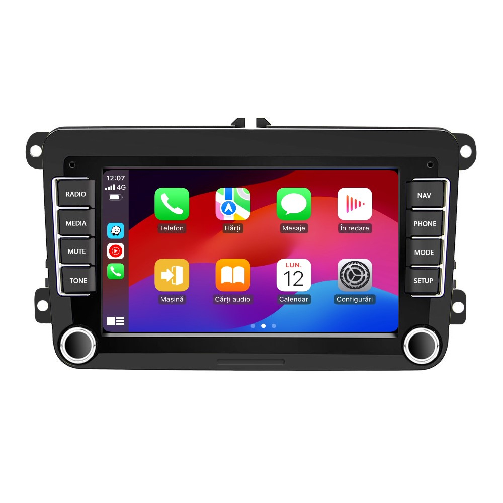 Navigatie Volkswagen|Skoda|Seat cu Android 13, 7 Inch, 2+64 GB, CarPlay si Android Auto dedicata Golf 5, Golf 6, Jetta, Passat B6, CC, B7, Polo, Tiguan, Touran, Skoda, Seat [2]