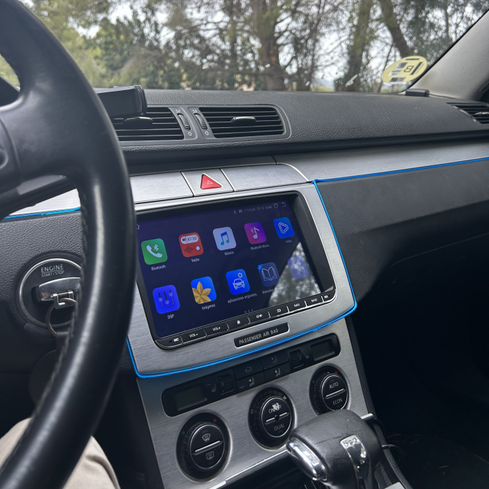 Navigatie Volkswagen|Skoda|Seat cu Android 13, Carplay, 4GB RAM 64GB ROM DSP, SIM 4G, Ecran de 9 inch, dedicata Golf 5, Golf 6, Jetta, Passat B6, CC, B7, Polo, Tiguan, Touran, Skoda, Seat [4]