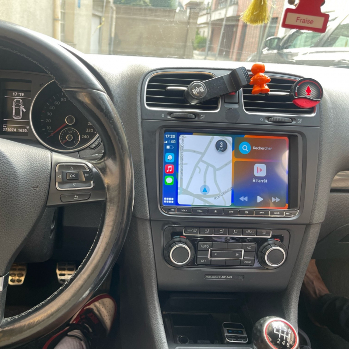 Navigatie Volkswagen|Skoda|Seat cu Android 13, Carplay, 4GB RAM 64GB ROM DSP, SIM 4G, Ecran de 9 inch, dedicata Golf 5, Golf 6, Jetta, Passat B6, CC, B7, Polo, Tiguan, Touran, Skoda, Seat [2]