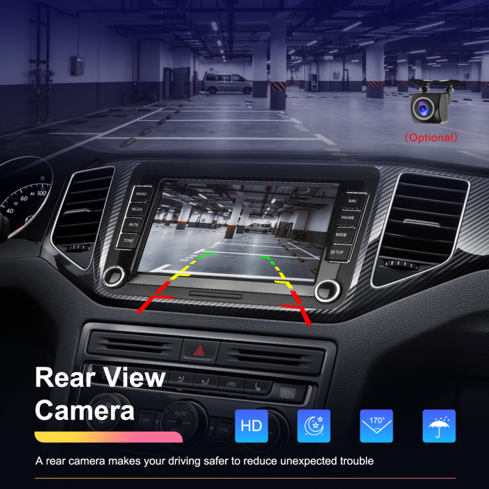Navigatie Volkswagen|Skoda|Seat cu Android 13,2GB ROM 64GB, RDS, CarPlay si Android Auto, dedicata Golf 5, Golf 6, Jetta, Passat B6, CC, B7, Polo, Tiguan, Touran, Skoda, Seat ecran 7 inch [19]