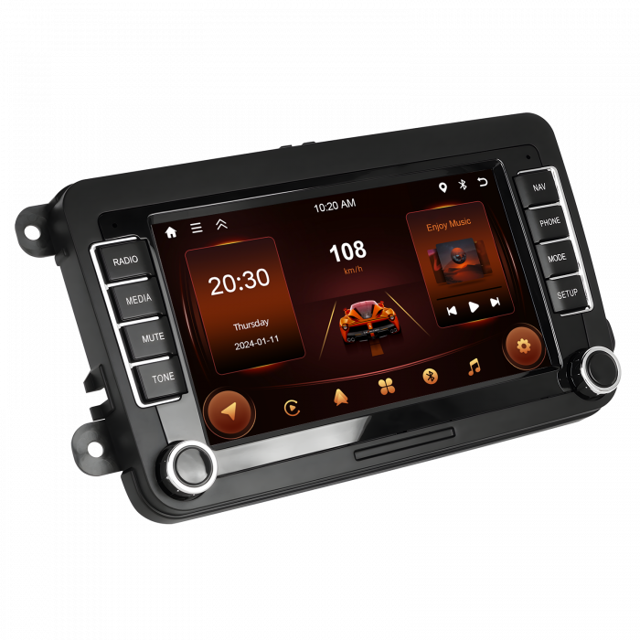 Navigatie Volkswagen|Skoda|Seat cu Android 13,2GB ROM 64GB, RDS, CarPlay si Android Auto, dedicata Golf 5, Golf 6, Jetta, Passat B6, CC, B7, Polo, Tiguan, Touran, Skoda, Seat ecran 7 inch [17]