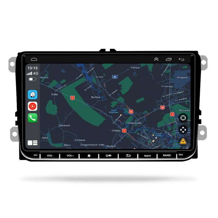 Navigatie Volkswagen|Skoda|Seat cu Android, Ecran de 9 Inch, dedicata Golf 5, Golf 6, Jetta, Passat B6, CC, B7, Polo, Tiguan, Touran, Skoda, Seat [12]