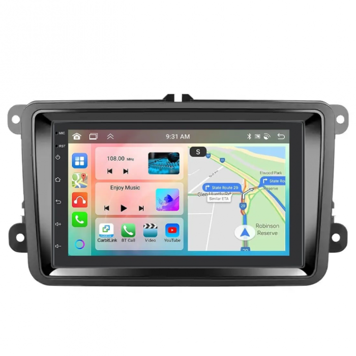 Navigatie GPS 2DIN Universala, Android 13 2GB RAM 64GB ROM, CarPlay si Android Auto [6]