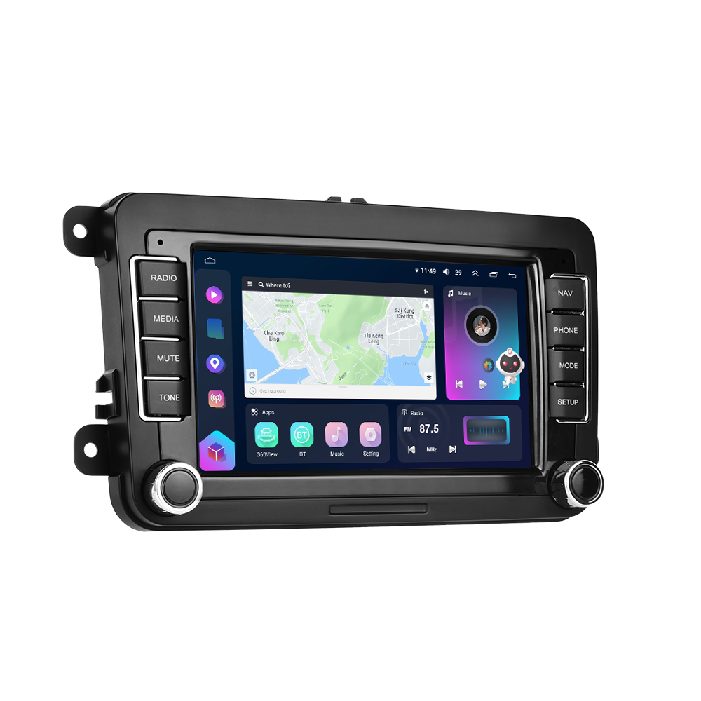 Navigatie Volkswagen|Skoda|Seat cu Android 12, 8 GB 128 GB SIM 4G, Carplay si Android Auto, DSP, Ecran 7 inch [4]