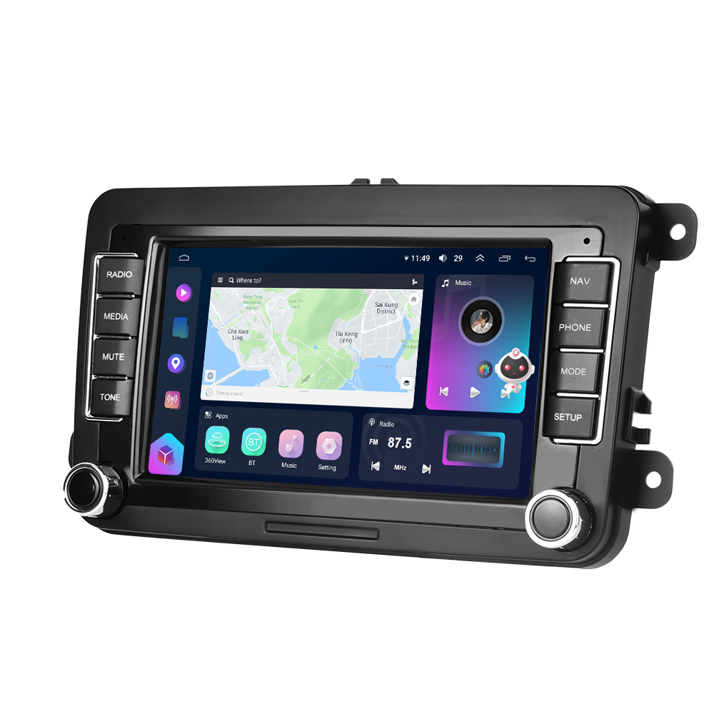 Navigatie Volkswagen|Skoda|Seat cu Android 12, 8 GB 128 GB SIM 4G, Carplay si Android Auto, DSP, Ecran 7 inch [7]