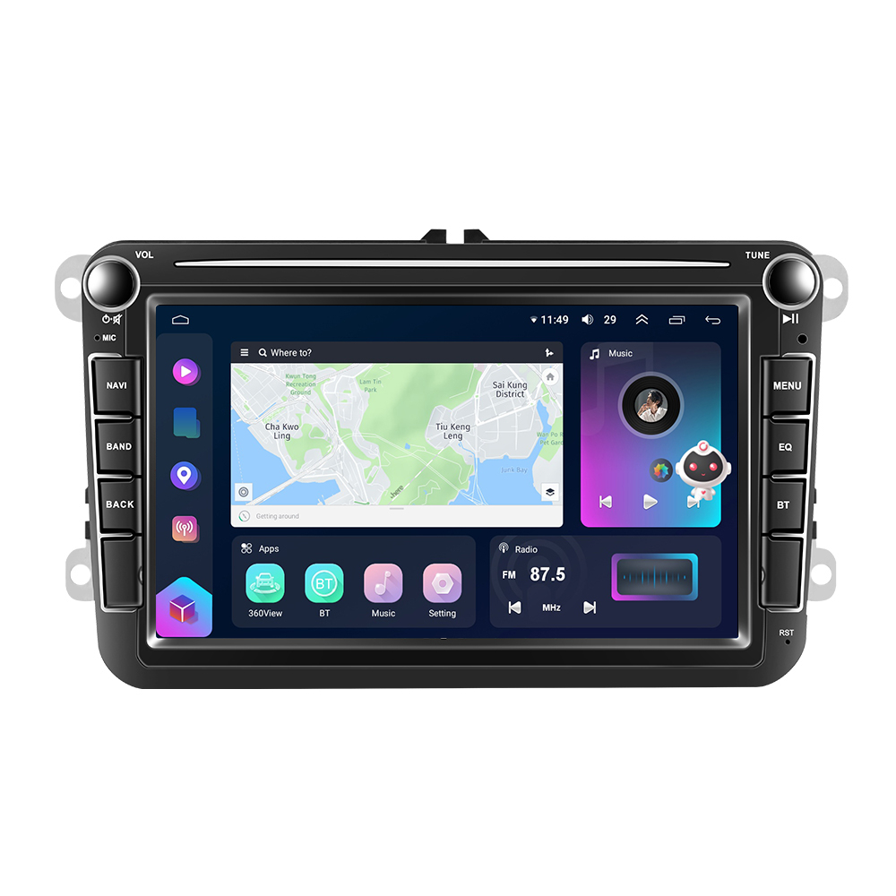 Navigatie Volkswagen|Skoda|Seat cu Android 12, 8 GB 128 GB SIM 4G, Carplay si Android Auto, DSP, Ecran 7 inch [4]