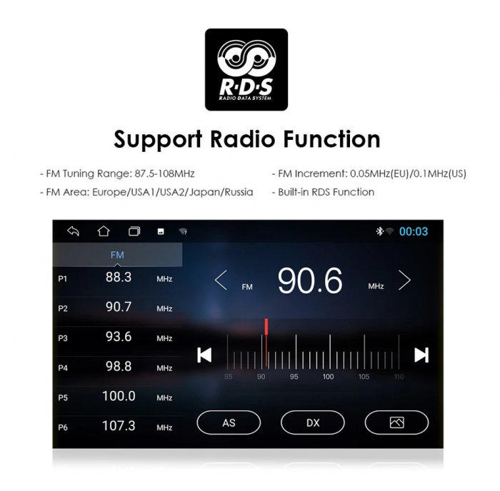Navigatie Volkswagen|Skoda|Seat cu Android, Ecran de 8 Inch, CarPlay si Android Auto, dedicata Golf 5, Golf 6, Jetta, Passat B6, CC, B7, Polo, Tiguan, Touran, Skoda, Seat [4]