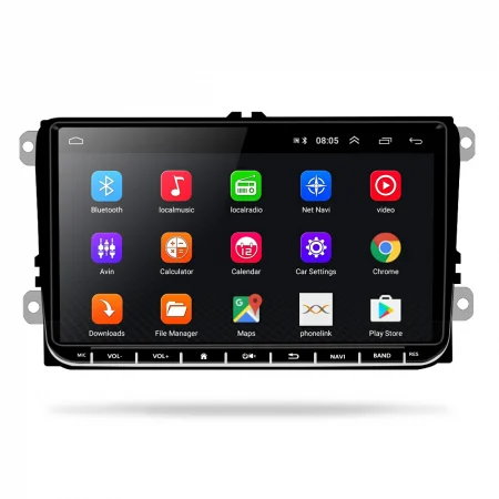 Navigatie Volkswagen|Skoda|Seat cu Android, Ecran de 9 Inch, dedicata Golf 5, Golf 6, Jetta, Passat B6, CC, B7, Polo, Tiguan, Touran, Skoda, Seat [3]