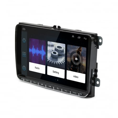 Navigatie Volkswagen|Skoda|Seat cu Android, Ecran de 9 Inch, dedicata Golf 5, Golf 6, Jetta, Passat B6, CC, B7, Polo, Tiguan, Touran, Skoda, Seat [4]