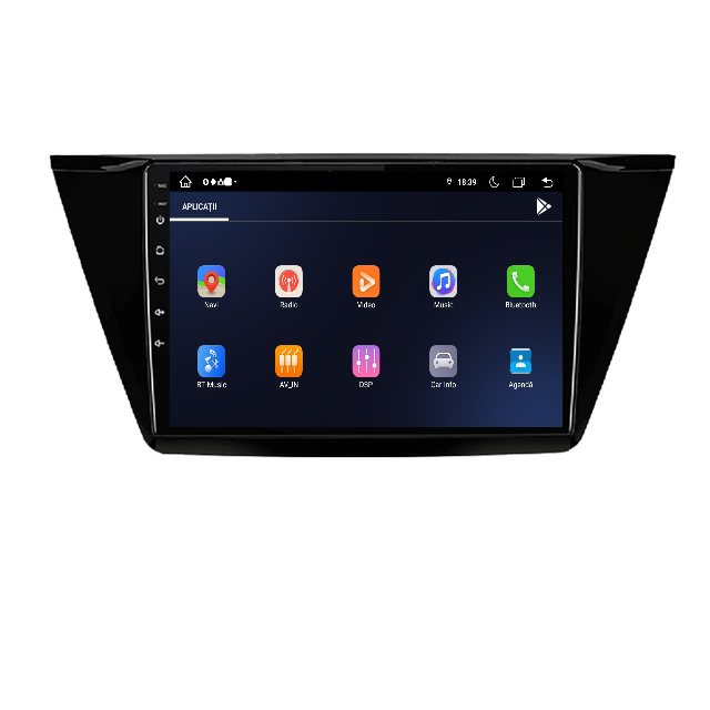 Navigatie Touran (2016-2020), Android 12 4GB RAM 64GB ROM, SIM 4G, DSP CarPlay si Android Auto Wi-fi, Youtube, Waze, ecran 10.1 inch [2]