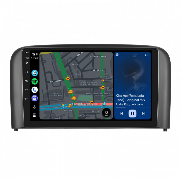 Navigatie Volvo S80 (1998-2006) o 12, 8GB 128GB, SIM 4G, Carplay si Android Auto, DSP, Ecran 9 inch [7]