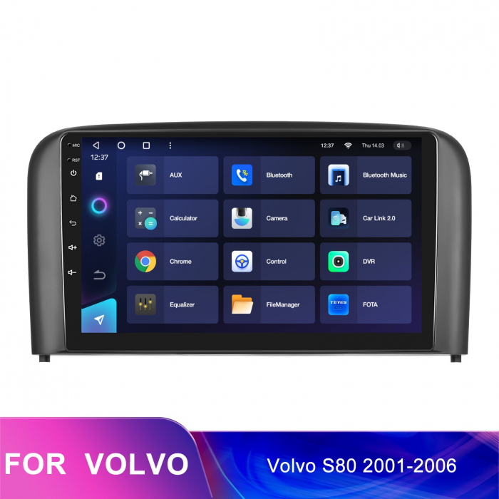 Navigatie Volvo S80 (1998-2006) o 12, 8GB 128GB, SIM 4G, Carplay si Android Auto, DSP, Ecran 9 inch [2]