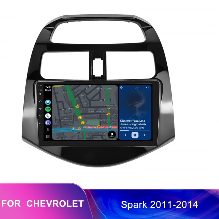 Navigatie Chevrolet Spark (2011-2014), Android 12, 2GB RAM 32GB, DSP, Carplay si Android auto, ecran 9 inch [6]
