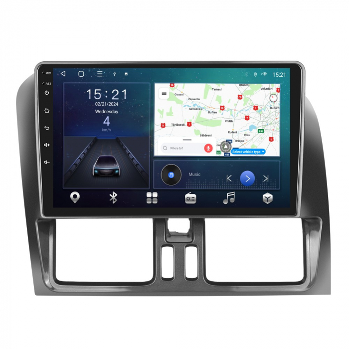 Navigatie VOLVO XC60 (2008-2013), Android 12, 8GB RAM 128GB, SIM 4G, DSP, Carplay si Android auto, ecran 9 inch [2]