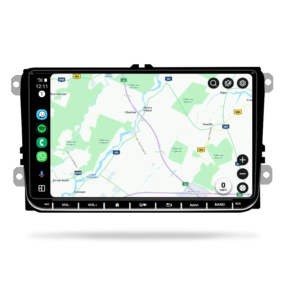 Navigatie VW,Skoda,Seat cu Android 13, CarPlay si Android Auto, dedicata Golf 5, Golf 6, Jetta, Passat B6, CC, B7, Polo, Tiguan, Touran, Skoda, Seat ecran 9 inch [7]
