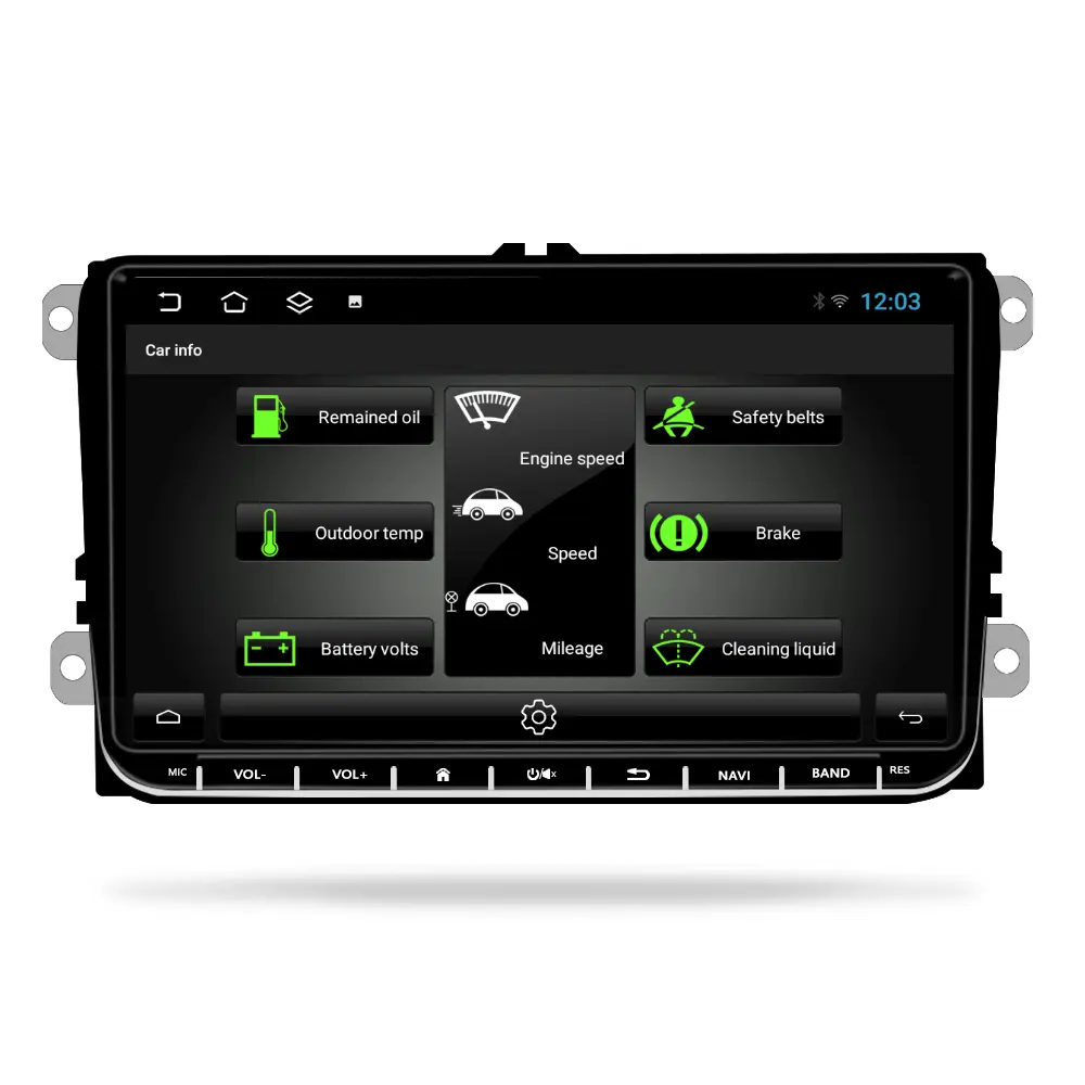 Navigatie VW,Skoda,Seat cu Android 13, CarPlay si Android Auto, dedicata Golf 5, Golf 6, Jetta, Passat B6, CC, B7, Polo, Tiguan, Touran, Skoda, Seat ecran 9 inch [3]