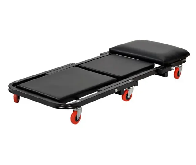 Pat Mobil 2 in 1,scaun pentru Service Auto– Reglabil, 150 kg, cu Roți Pivotante [2]